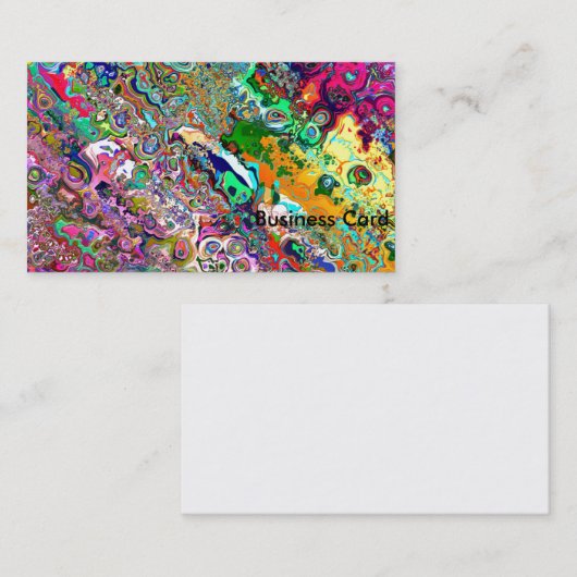 Psychedelisch Visitenkarte (Vorne/Hinten)