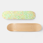 Psychedelisch Wirbel Boho Hippie Colorful Marmor Skateboard (Horizontal)