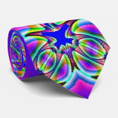 Psychedelische 2 Fraktal-Krawatte Krawatte (Gerollt)