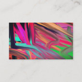 Psychedelische Abstrakte Farbkanäle Visitenkarte (Vorderseite)