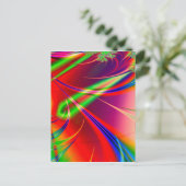 Psychedelische Abstrakte Formen: Postkarte (Stehend Vorderseite)