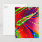 Psychedelische Abstrakte Formen: Postkarte (Vorne/Hinten)
