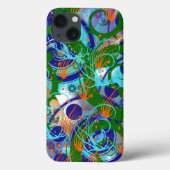 Psychedelische Abstrakte Kunst Case-Mate iPhone Hülle (Rückseite)