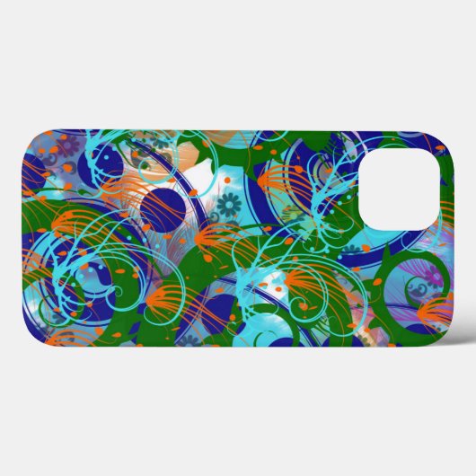 Psychedelische Abstrakte Kunst Case-Mate iPhone Hülle (Rückseite (Horizontal))