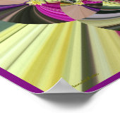 Psychedelische Abstrakte Kunst Poster (Ecke)