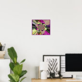 Psychedelische Abstrakte Kunst Poster (Heimbüro)