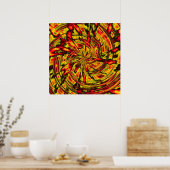 psychedelische abstrakte Kunst Poster (Küche)