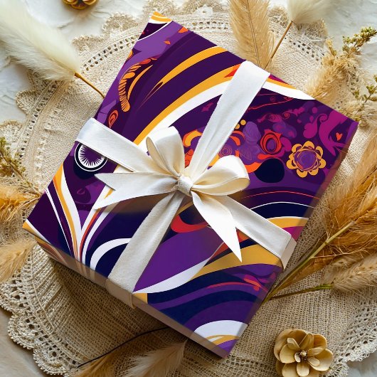 Psychedelische Abstrakte Wirbel Geschenke für besc Geschenkpapier