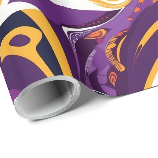 Psychedelische Abstrakte Wirbel Geschenke für besc Geschenkpapier (Rolleneckpunkt)