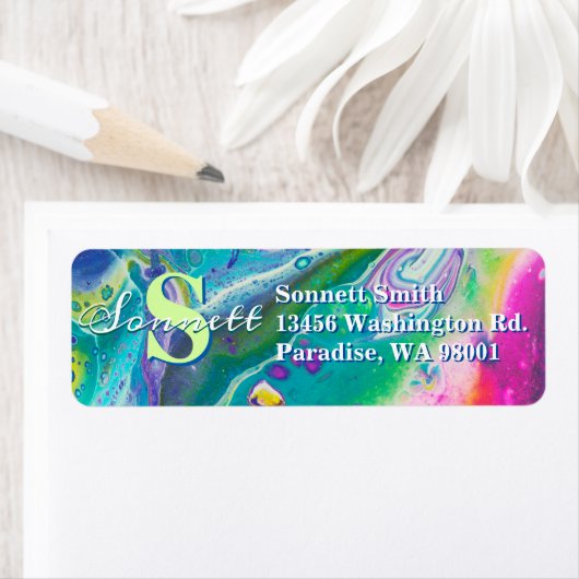 Psychedelische Akrylflusskunst (Insitu)