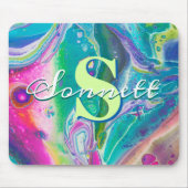 Psychedelische Akrylflusskunst Mousepad (Vorne)