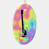Psychedelische Akustikgitarre Keramikornament (Rechts)