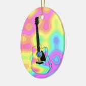 Psychedelische Akustikgitarre Keramikornament (Links)