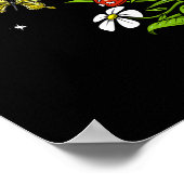 Psychedelische Alien Buddha Poster (Ecke)