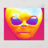 Psychedelische Alien Flyer (Vorne)