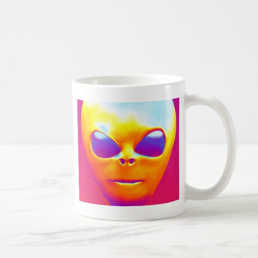 Psychedelische Alien Kaffeetasse (Rechts)