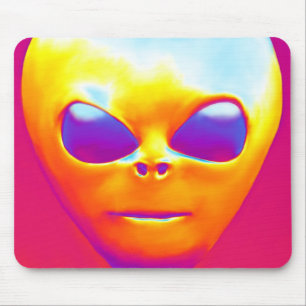 Psychedelische Alien Mousepad