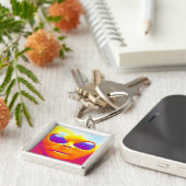 Psychedelische Alien Schlüsselanhänger (Seite)