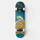 Psychedelische Alien Skateboard zu personalisieren (Vorderseite)