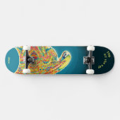 Psychedelische Alien Skateboard zu personalisieren (Horizontal)