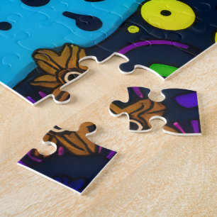 Psychedelische Alien World Puzzle