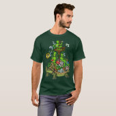 Psychedelische Aliensrip Freunde T-Shirt (Vorne ganz)
