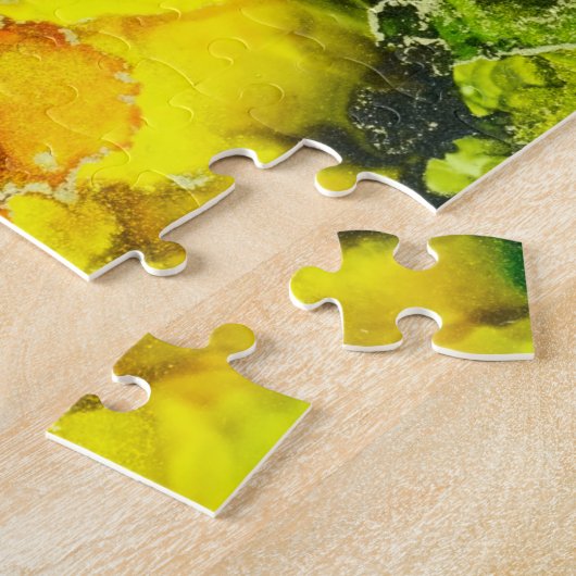 Psychedelische Alkohol-Tinten-abstrakte Malerei Puzzle (Seite)