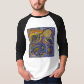 Psychedelische, alte Schulekrake T-Shirt (Vorderseite)