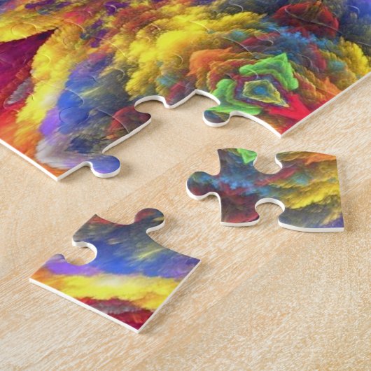 Psychedelische Art farbenfrohe Fun Jigsaw Puzzles (Seite)