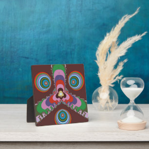 Psychedelische Augen Fotoplatte