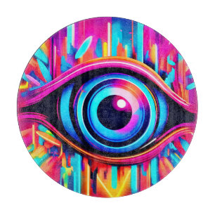 Psychedelische Augen Kunst Schneidebrett