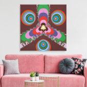 Psychedelische Augen Leinwanddruck (Insitu (Wohnzimmer))