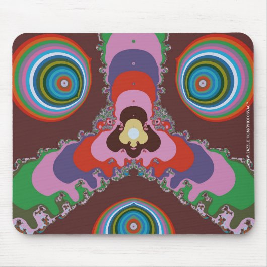 Psychedelische Augen Mousepad (Vorne)