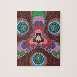 Psychedelische Augen Puzzle