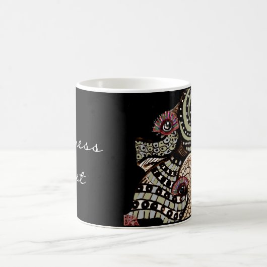 Psychedelische Augen Tentacles Abstrakt Art Kaffeetasse (Mittel)