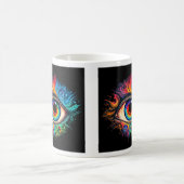 Psychedelische augenklassische Tasse, 11 oz Kaffeetasse (Mittel)