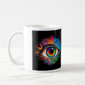 Psychedelische augenklassische Tasse, 11 oz Kaffeetasse (Links)