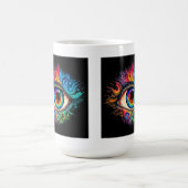 Psychedelische augenklassische Tasse, 15 oz Kaffeetasse (Mittel)