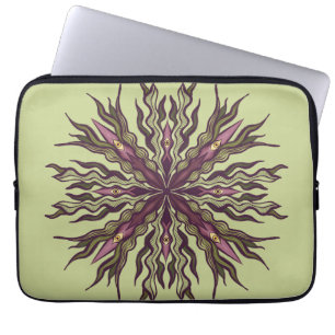 Psychedelische Augenpflanze - Surreales Botanische Laptopschutzhülle