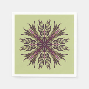 Psychedelische Augenpflanze - Surrealistisches bot Serviette