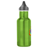 Psychedelische Aura Herz Edelstahlflasche (Links)