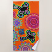 Psychedelische Badetuch-heiße Strandtuch (Vorderseite)