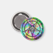 Psychedelische Baphomet-Magnete Magnet (Vorderseite/Rückseite)