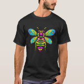Psychedelische Biene T-Shirt (Vorderseite)