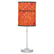 Psychedelische Bio Formen in heißen Rot, Orangen