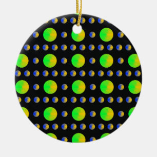 Psychedelische Blasen Keramikornament