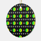Psychedelische Blasen Keramikornament (Links)
