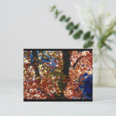 Psychedelische Blätter Postkarte (Stehend Vorderseite)