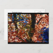 Psychedelische Blätter Postkarte (Vorne/Hinten)