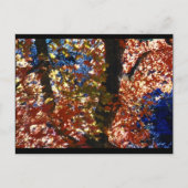 Psychedelische Blätter Postkarte (Vorderseite)